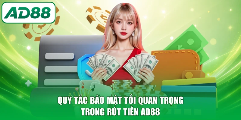 Quy tắc bảo mật tối quan trọng trong rút tiền AD88